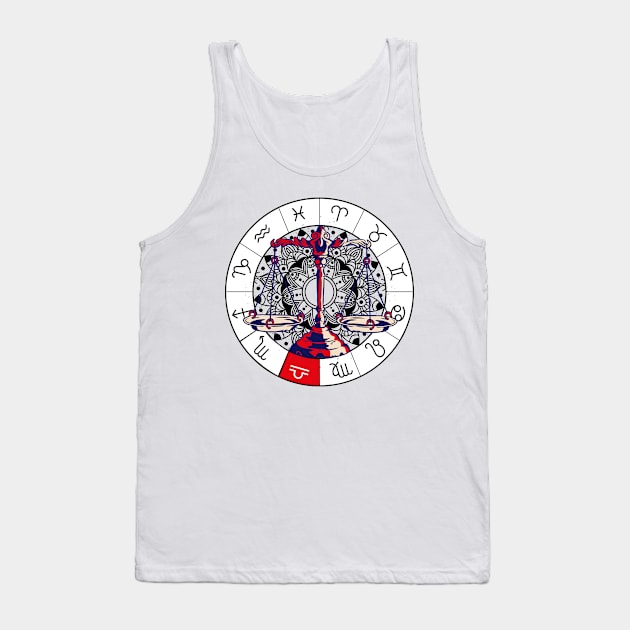 Libra star sign, zodiac sign horoscope Tank Top by 2P-Design